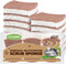 HOMEXCEL Natural Scrub Sponges Kitchen 12 Pack, Non-Scratch Cleaning Sponges for Dishes, Cellulose Sponges Safe on Non-Stick Cookware, Dual Sided ...