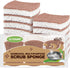 HOMEXCEL Natural Scrub Sponges Kitchen 12 Pack, Non-Scratch Cleaning Sponges for Dishes, Cellulose Sponges Safe on Non-Stick Cookware, Dual Sided ...