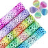 10pcs Colorful Rainbow Leopard Printed Faux Leather Sheets 8x12 inch Shiny Candy Color Glow in The Dark Chunky Glitter Girl Fabric for Bows (Rainb...