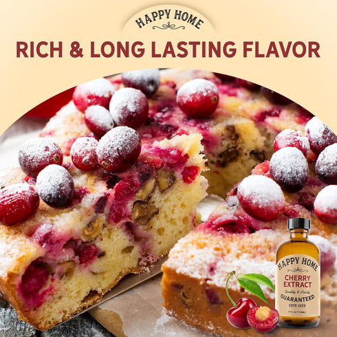 Happy Home Natural Cherry Flavor - Certified Kosher, 4 oz....