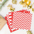 Disposable 2-ply Party Napkins, Striped Chevron Polka Dot Paper Napkins for Birthday, Christmas or Anniversary Celebration Beverage Napkins 60-Cou...