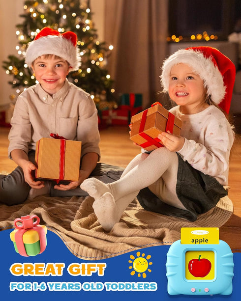 bravokids Toddler Toys Talking Flash Cards for 1 2 3 4 5 6 Year Old Boys and Girls, Autism Sensory Toys for Autistic Children, 224 Sight Words Spe...