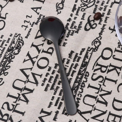 Buyer Star 12 Pieces Black Teaspoons 5.5-Inch Mini Coffee Spoons Stainless Steel Sugar Demitasse Espresso Spoons...