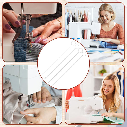 4PCS Loop Turner Tool for Sewing Tool & Silicone Beads, Knot-Grippers-Tool & Drawstring Threader Tool, Crochet Sewing Concepts& Tongue Crochet Too...