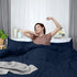 Utopia Bedding Duvet Cover Queen Size - 3 Piece with Zipper Closure - 1 Comforter Cover 90X90 Inches & 2 Pillow Shams 20X26 Inches (Navy) Comforte...
