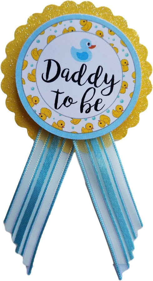 Amy's Bubbling Boutique, Inc. Mommy & Daddy to Be Pin Duck Baby Shower Yellow & Blue It's a Boy, Baby Sprinkle Gender Reveal...