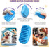 Dog Bath Grooming Kit: Silicone Dog Bathing Shampoo Brush, Pet Shedding Massage Glove, Double-Sided Pet Toothbrushes - Rubber Bath Brush for Long ...