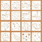 16pcs Star Stencils for Painting, 5.1 inch Reusable Constellations Stencils Rectangle Spray Paint Stencil for Painting on Wood, Crafts Cake Paper ...