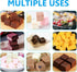 Silicone Candy Molds, 2 Pack 126-Cavity Mini Square Chocolate Molds for Gummy Jelly Truffles Pralines Caramels, Ice Cube Tray Molds...