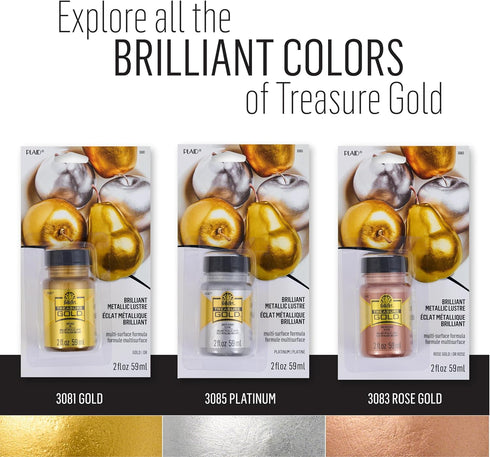 FolkArt Treasure Paint 2oz-Rose Gold, 2 Fl Oz...