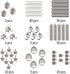 Colle 418Pcs Stone Jewelry Making Kit, Crystal Stone Bracelet Making Kit, Crystal Natural Stone Healing Beads for Jewelry Making, Bracelet Making ...