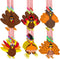 24 Pcs Thanksgiving Turkey Necklaces Kit, Turkey Beaded Necklace Making Kit, DIY for Kids, Thanksgiving Gifts Set for Thanksgiving Party toys Game...
