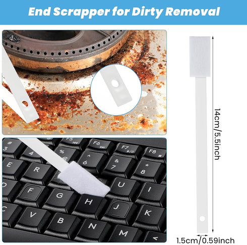 50Pcs Disposable Crevice Cleaning Tool Crevice Brush Crevice Hole Brush Suitable for Small Spaces,Keyboards,Grooves (White)...