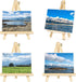 Dolicer Wooden Easel Stand, 1 Pack 9.5" Adjustable Tabletop Easels, Wood Small Easels for Painting Canvas, Portable Art Easel for Kids Adults Arti...