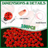 KIMOBER 100PCS Mini Luminous Ladybug Miniature Figurines,Glow in Dark Resin Animals Ladybug Figures for Fairy Garden Micro Landscape Decor Cake To...