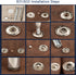 ArrErr 7 Pack Rivet Setter Tool with Base Snap Fasteners Kit Install Leather Die Punch Hole Kit 633 831 Press Studs Anvil Fixing Set for Leatherwo...