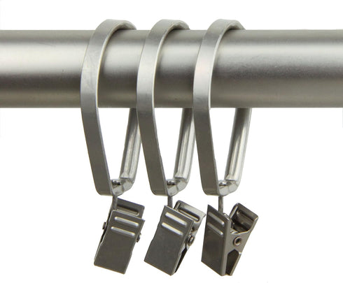 Rod Desyne Curtain Pivot Rings for 1-Inch Rod, Satin Nickel, Set of 10...
