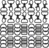 Hotop 56 Pieces D rings for purse bag hardware purse hardware for bag making buckles craft (Black,25 mm)...