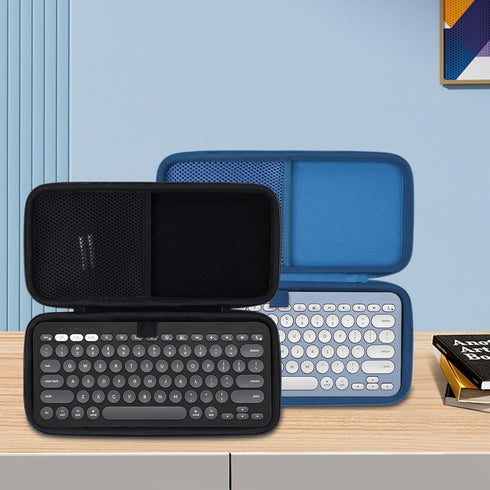 Hard Case Compatible with Logitech Pebble Keys 2 K380s K380 K810 K811 Bluetooth Wireless Keyboard (Classic Blue Case)...