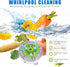 Fruit and Vegetable Cleaning Machine, Fruit Cleaner Device, Portable Food Purifier with USB Charging Base for Cleaning Fruits, Vegetables, Meat...
