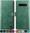 SUANPOT for Samsung Galaxy S10 6.1"(Non S10e,S10+) with RFID Blocking Leather Wallet case Credit Card Holder,Flip Folio Book Phone case Shockproof...