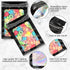 100 Pieces Smell Proof Bags Holographic Piecesaging Bags Storage Bag with Clear Window for Food Storage (Black Color,2.4 * 3.9 Inch)...