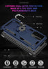 Military Grade Drop Impact for Samsung Galaxy A52 5G Case 360 Metal Rotating Ring Kickstand Holder Armor Heavy Duty Shockproof Case for Galaxy A52...