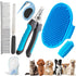 6 PCS Grooming Kit for Dogs Cats Comb Deshedding Dog Brush Pet Knot Opener Cleaning Slicker Brush Nail Clipper Toothbrush Pet Hair Removal Tool Wa...