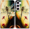 Bcov Galaxy S24 Case,Colorful Dragonfly Style Leather Flip Phone Case Wallet Cover with Card Slot Holder Kickstand for Samsung Galaxy S24...