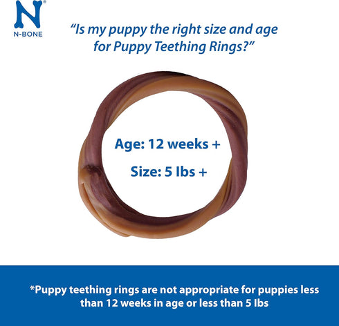 N-Bone Puppy Teething Ring Pumpkin Flavor 7.2 Oz/(6 Count)...