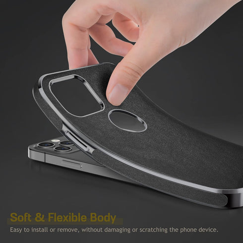 LOHASIC for iPhone 13 Pro Leather Case, Slim Luxury Men Women Business PU Cover Soft Non-Slip Grip Shockproof Anti-Scratch Full Body Protective Ph...