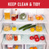Cooyes Absorbent Refrigerator Liners, Non Slip Fridge Bin Liners and Mats Washable, Refrigerator Shelf Liner for Glass Shelves and Kitchen Cabinet...