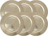 Ms Lovely Metallic Foil Charger Plates - Set of 6 - Made of Thick Plastic - Gold...