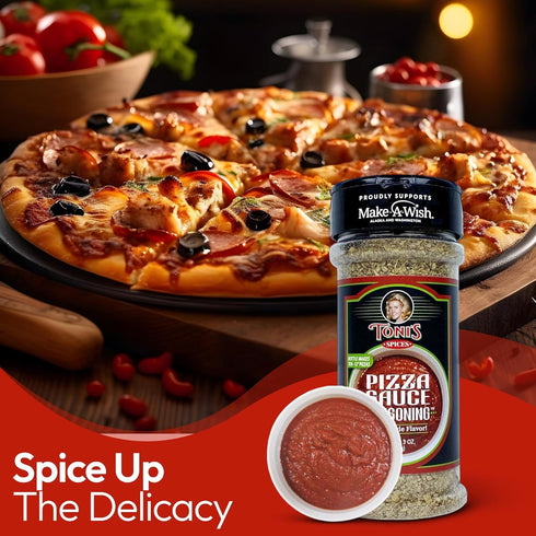 Toni's Spices Toni's Spice Pizza Seasoning - 3oz Jar | Authentic Family Pizza Seasoning Spice Blend Recipe | Supports Make-A-Wish Foundation Alask...
