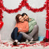 Janinka 6 Pcs Valentine's Day Tinsel Garland Total 39ft Red and White Heart Metallic Garland Decor Valentines Heart Twist Tinsel for Mantle Weddin...