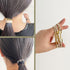 Fashion Hair Ties Bracelets with Metal Chain, Thin Hair Tie Korean Like Cute Bracelets on your Wrist Boho Hair Ties for Women Girls and Men...
