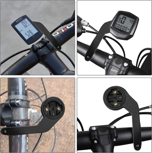 Out-Front Bike Mount Bicycle Extended Mount with Carbon Finish Compatible with Garmin Edge 200, 500, 510, 520, 800, 810, 530, 830 and Other Garmin...