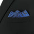 S&W SHLAX&WING Mens Pocket Square for Suit Navy Blue Black Large Size Pattern 12×12 Business...