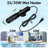 Orlushy 25W Small Submersible Aquarium Heater, Constant Temperature Betta Fish Tank Heater of 78?for 1-6 Gallons Freshwater & Saltwater Tanks...