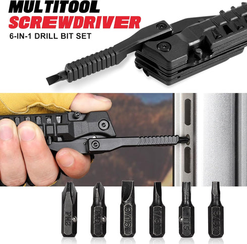 19 In 1 Multitool Pocket Knife - EDC, Outdoor, Camping Gear, Pocket Knife for Men, Brother, Uncle, Grandpa, Cool Gadgets Gifts Idea, Stocking Stuf...