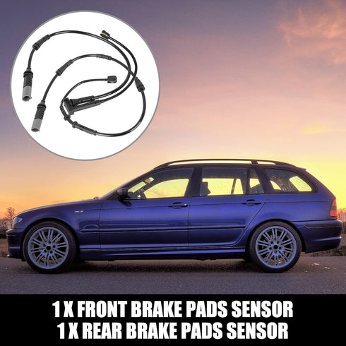 X AUTOHAUX Pair 34356887151 Front 34356799736 Rear Brake Pad Electronic Wear Sensor for BMW X1 X2 for Mini Cooper...