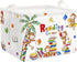 Clastyle Reading Corner School Classroom Book Basket with Handle 36L Large Monkey Book Tree Shelf Basket for Kid Room Nursery Collapsible Rectangl...