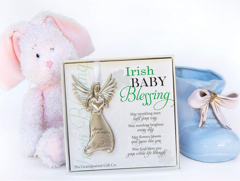 The Grandparent Gift Irish Baby Blessing Angel - Irish Baby Gift for Baby Girl or Boy...