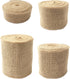 LWR CRAFTS Natural Burlap Ribbon 32 Feet (4")...