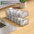 Cable Storage Boxes Organizers 2 Pack,Cord Charger Storage Organizer Box Case with 20pcs Cable Ties,Stackable,Clear...