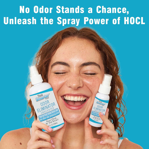 HOCL Odor Eliminator Spray with Hypochlorous Acid, Unscented Multi-Purpose Air Freshener for Carpet, Clothing, Home, & More, Safe All-Natural 16fl...