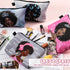 Chunful 9 Pcs Black Women Makeup Bag African American Make up Pouch Bags Canvas Travel Cosmetic Bags for Women Queen Zippered Toiletry Bag Reusabl...