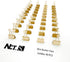 Gold Binder Clips Mini Metal Clamp 3/5" / 0.6-inch / 15-mm (Golden, 40-Count)...