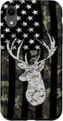 Deer Hunting Camouflage American Flag Whitetail Buck USA Case for iPhone XR...