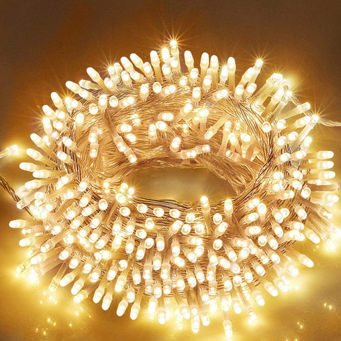 Christmas String Lights, 33FT 100 LEDs Christmas Tree Lights Indoor String Lights 8 Modes with End-to-End Plug Fairy Lights Decoration for Indoor ...